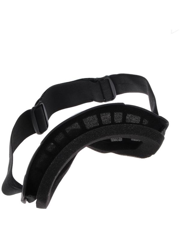 Очки-маска для езды на мототехнике, разборные, визор хром, цвет черный