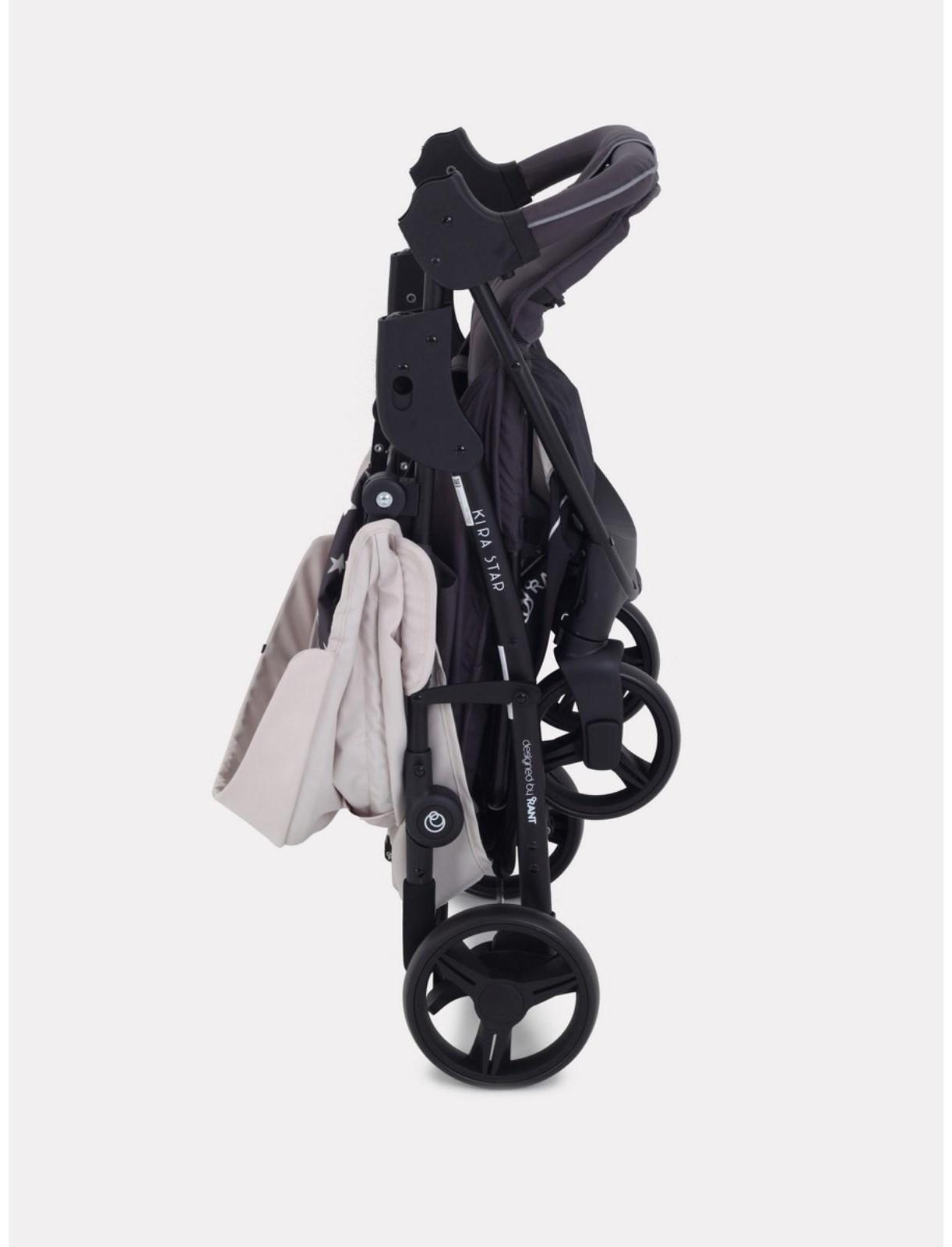 Коляска прогулочная Kira Star RA, цвет Ivory бежевый