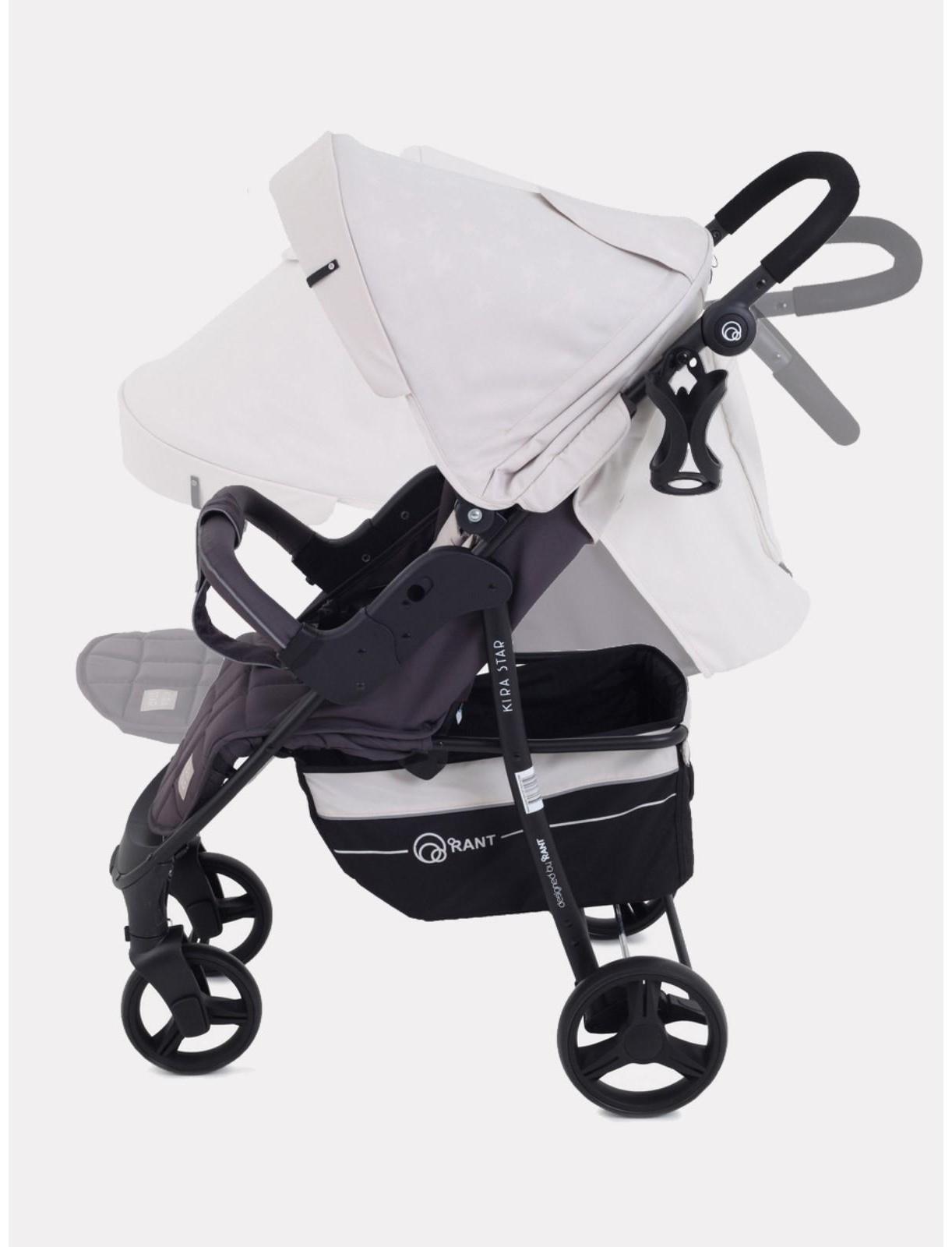 Коляска прогулочная Kira Star RA, цвет Ivory бежевый