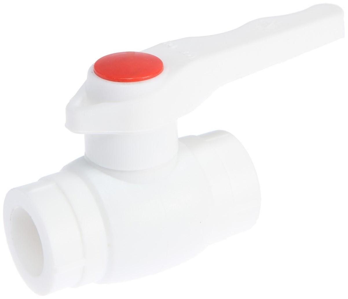 Кран шаровой ZEIN, полипропиленовый, d=20 мм