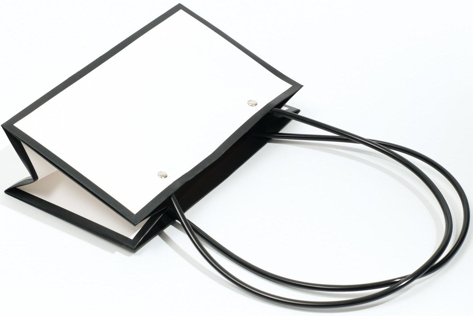 Сумка для цветов Белая влагостойкая, 22x10.5x13.5 см