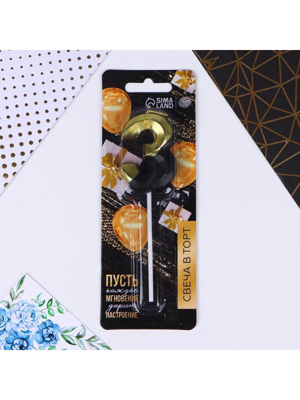 Свеча в торт «3»