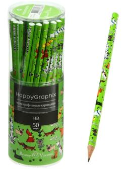 Карандаш чернографитный 2 мм HappyGraphix 