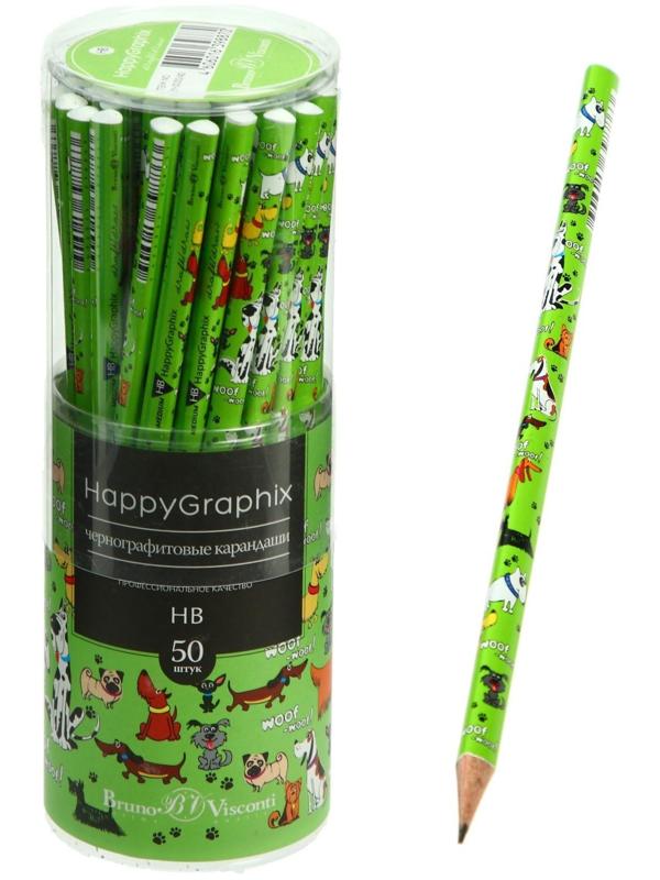Карандаш чернографитный 2 мм HappyGraphix 