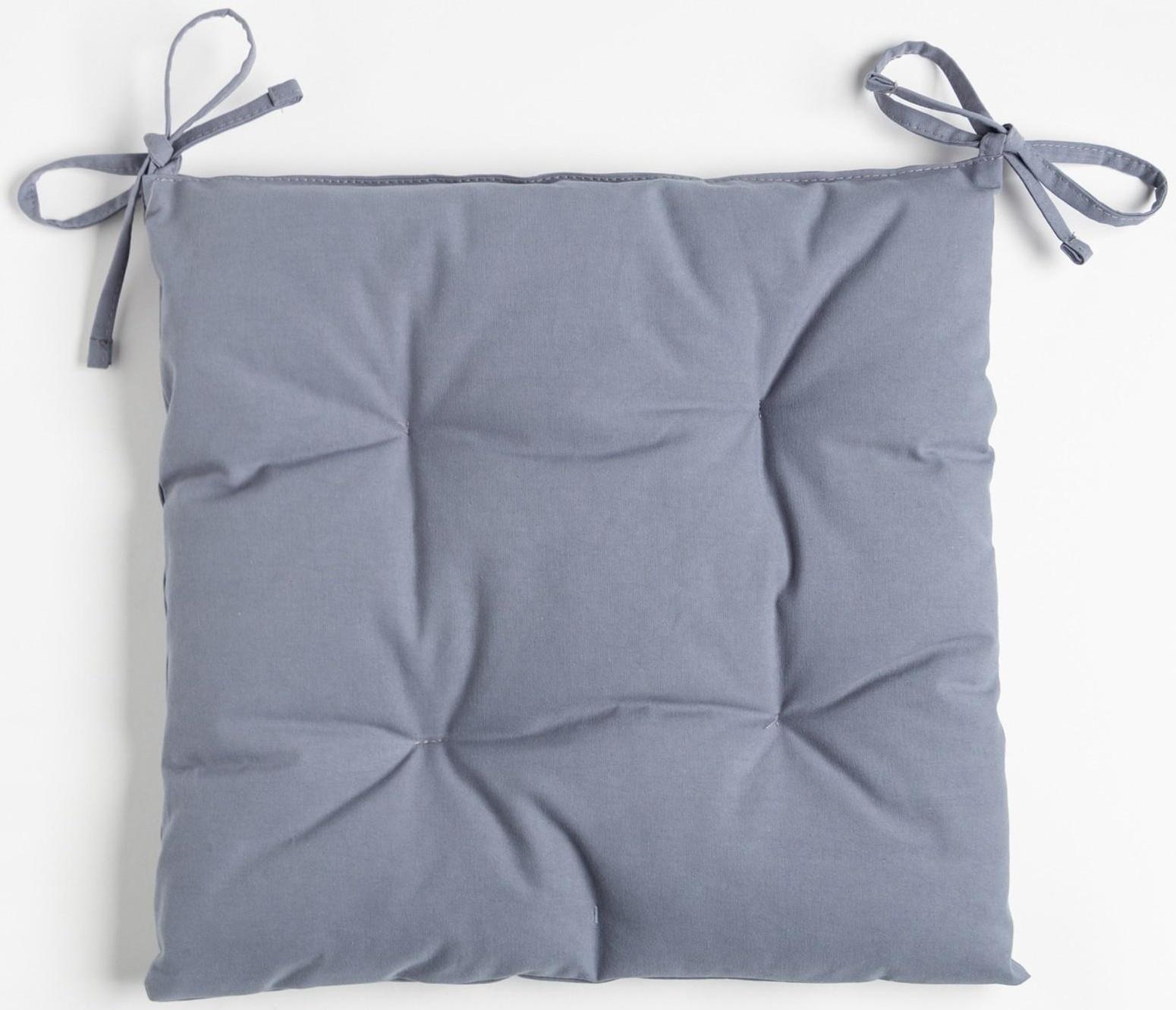 Сидушка на стул Этель Kitchen 42х42 см, цв. синий, 100% хл, саржа 220 г/м2