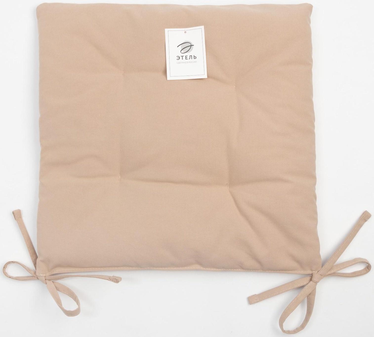 Сидушка на стул Этель Kitchen 42х42 см, цв. бежевый, 100% хл, саржа 220 г/м2