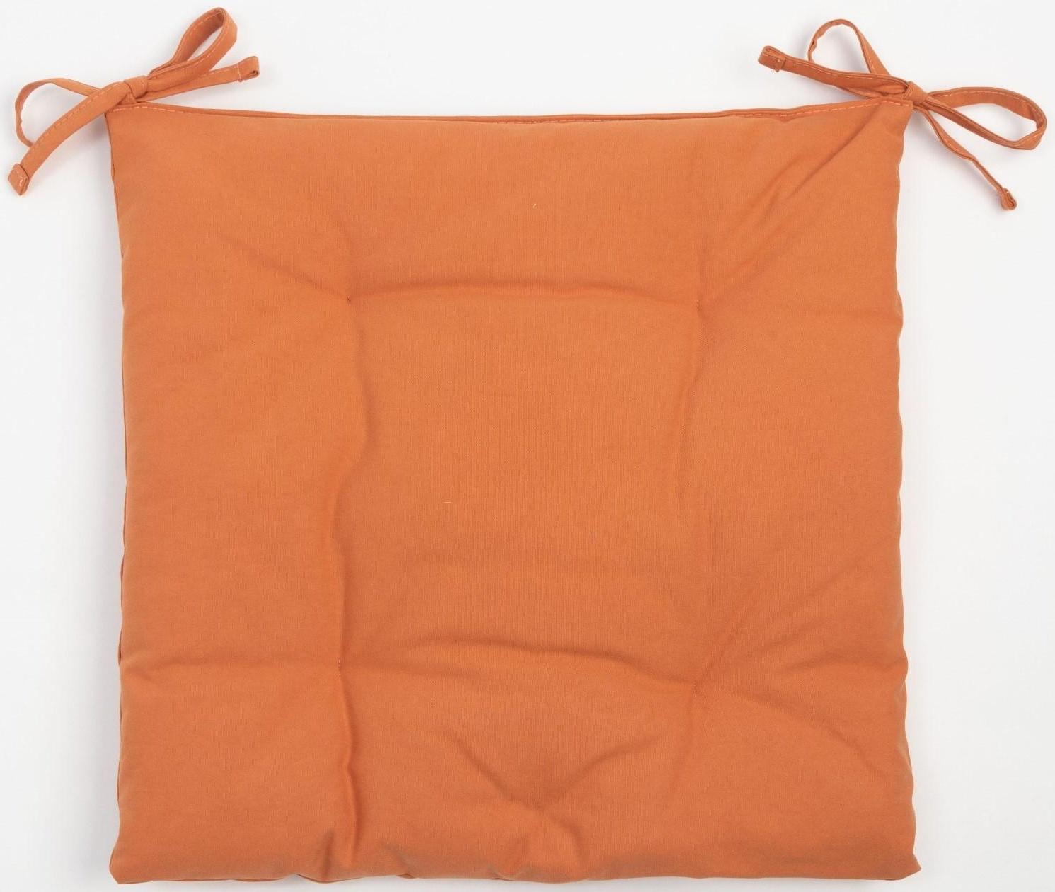 Сидушка на стул Этель Kitchen 42х42 см, цвет оранжевый, 100% хлопок, саржа 220 г/м2