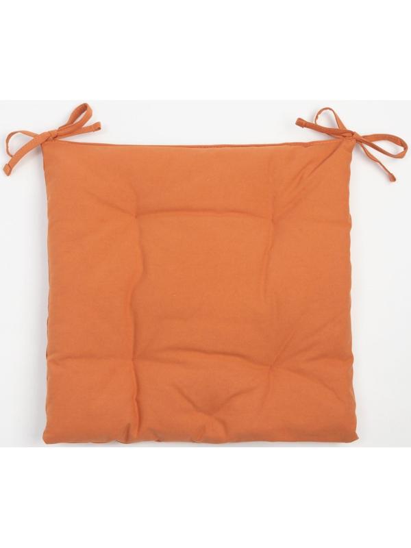 Сидушка на стул Этель Kitchen 42х42 см, цвет оранжевый, 100% хлопок, саржа 220 г/м2
