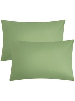 Комплект наволочек Этель, 50х70 см - 2 шт, зеленый, 100% хлопок, ранфорс