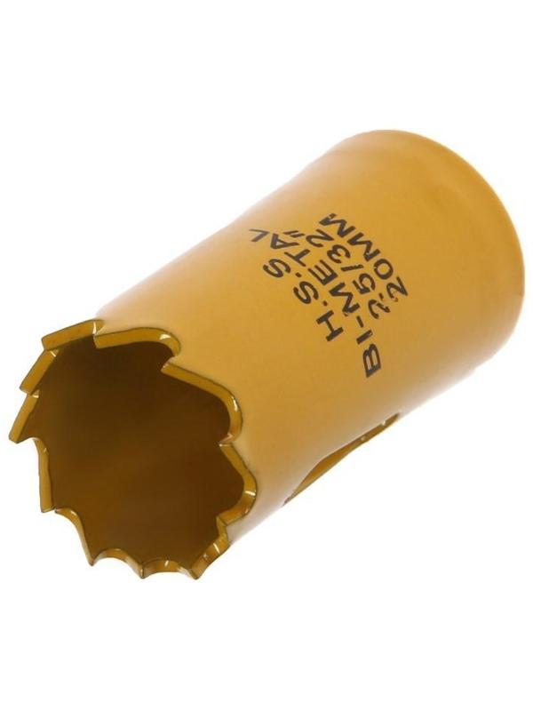 Коронка биметаллическая ТУНДРА, 20 мм, M14