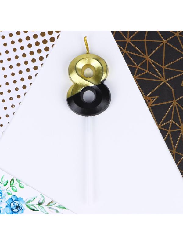 Свеча в торт «8»