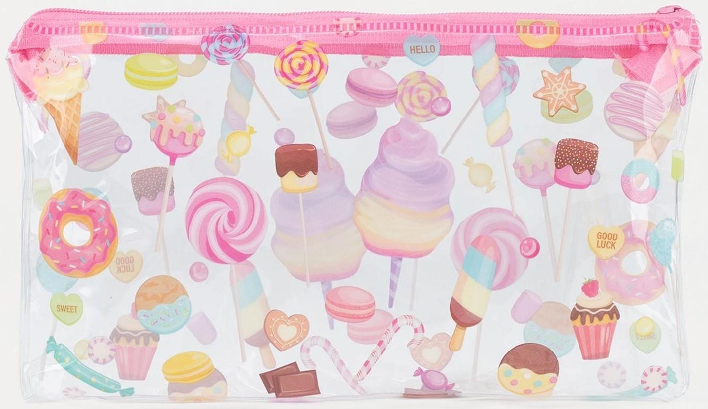 Косметичка на молнии, цвет розовый