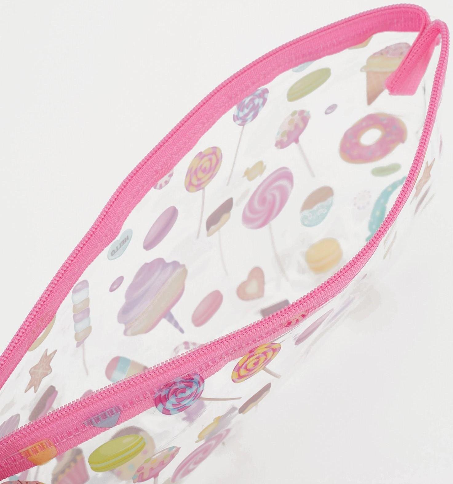 Косметичка на молнии, цвет розовый