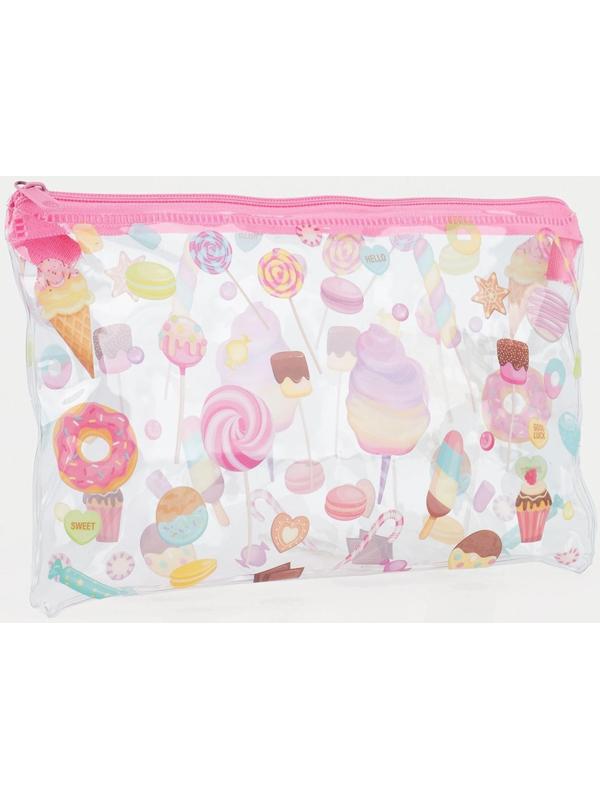 Косметичка на молнии, цвет розовый