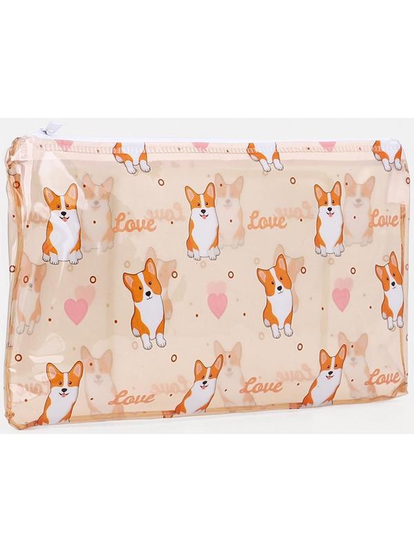 Косметичка на молнии, цвет бежевый