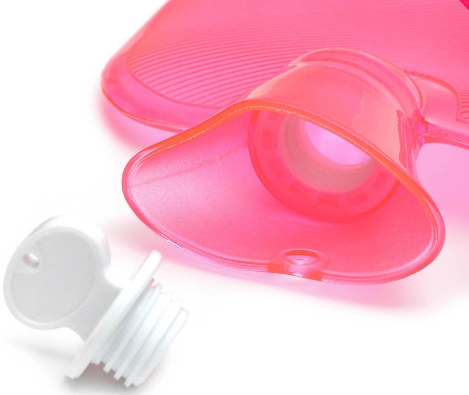 Грелка 1л розовая