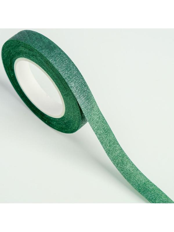 Тейп-лента, тёмно - зелёная, 13 мм, 27,3 метра