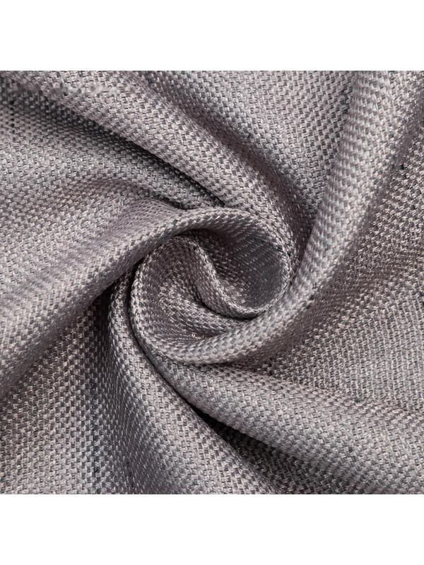 Штора портьерная Этель «Классика» цвет серый, на шторн.ленте 130х300 см,100% п/э