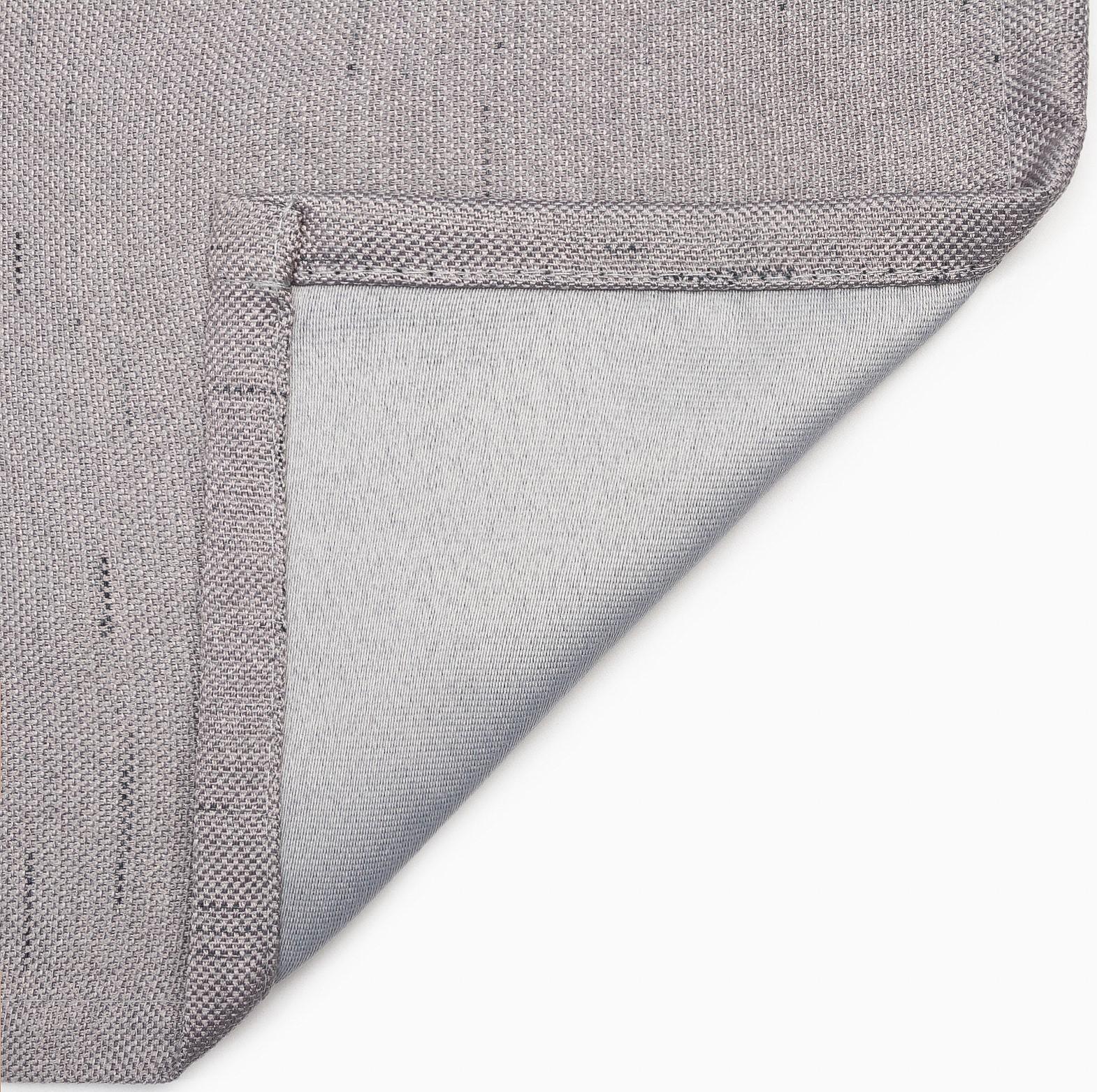 Штора портьерная Этель «Классика» цвет серый, на шторн.ленте 145х265 см,100% п/э