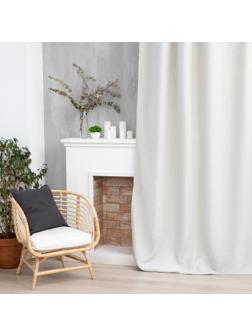 Штора портьерная Этель «Классика» цвет светло серый, на шторн.ленте 250х265 см,100% п/э