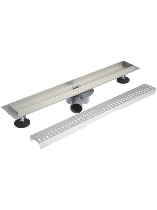 Трап линейный AFLORN AF20107-60, 600х70 мм, c флaнцeм своб. вращения 360°, нерж. сталь