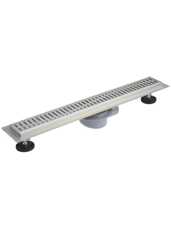 Трап линейный AFLORN AF20107-60, 600х70 мм, c флaнцeм своб. вращения 360°, нерж. сталь