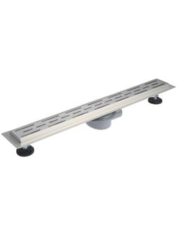 Трап линейный AFLORN AF20207-70, 700х70 мм, c флaнцeм своб. вращения 360°, нерж. сталь