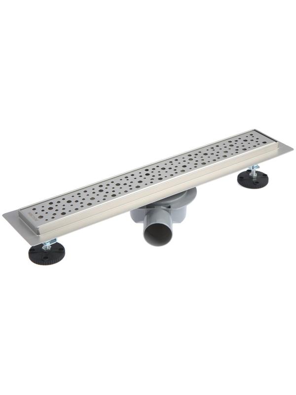 Трап линейный AFLORN AF20307-50, 500х70 мм, c флaнцeм своб. вращения 360°, нерж. сталь