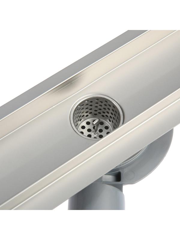 Трап линейный AFLORN AF20307-50, 500х70 мм, c флaнцeм своб. вращения 360°, нерж. сталь