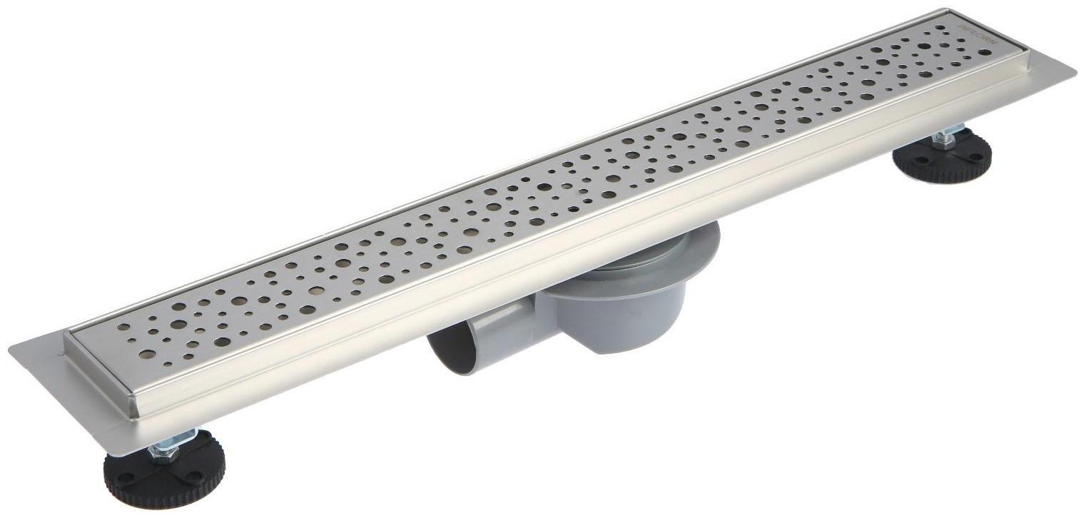 Трап линейный AFLORN AF20307-60, 600х70 мм, c флaнцeм своб. вращения 360°, нерж. сталь