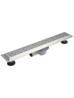 Трап линейный AFLORN AF20307-60, 600х70 мм, c флaнцeм своб. вращения 360°, нерж. сталь