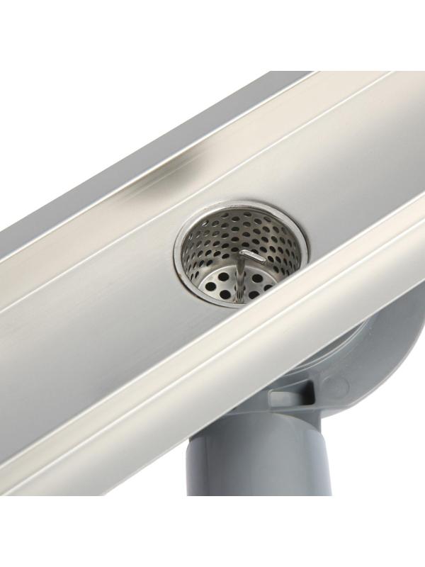 Трап линейный AFLORN AF20307-60, 600х70 мм, c флaнцeм своб. вращения 360°, нерж. сталь