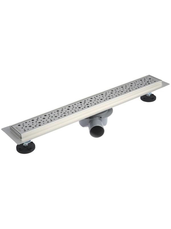 Трап линейный AFLORN AF20307-60, 600х70 мм, c флaнцeм своб. вращения 360°, нерж. сталь