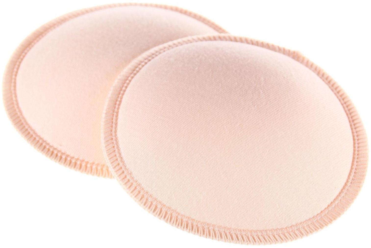 Набор многоразовых вкладышей для бюстгальтера, 2 шт., цвет бежевый