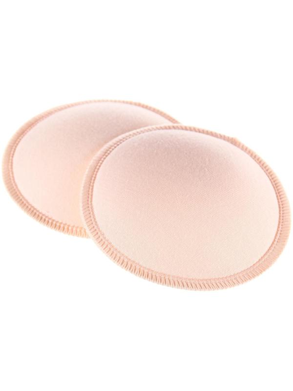 Набор многоразовых вкладышей для бюстгальтера, 2 шт., цвет бежевый