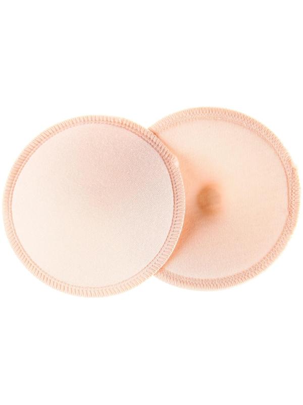 Набор многоразовых вкладышей для бюстгальтера, 2 шт., цвет бежевый