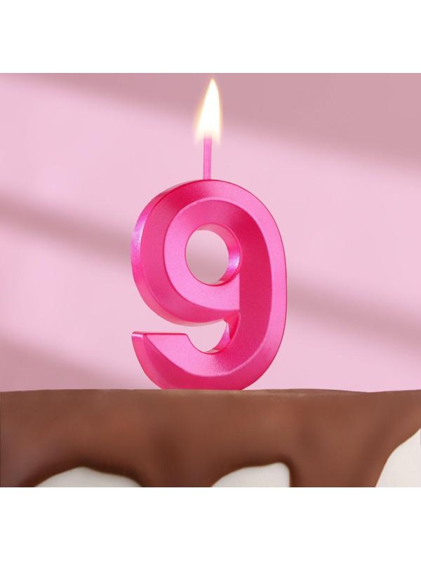 Свеча в торт на шпажке «Грань», цифра 