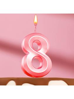 Свеча в торт на шпажке «Грань», цифра 