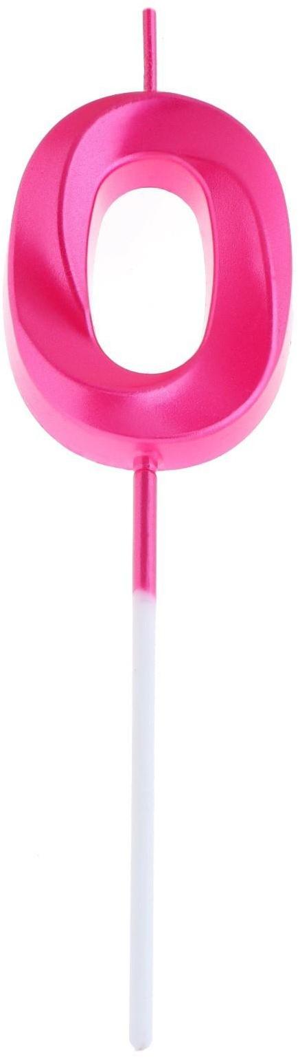 Свеча в торт на шпажке «Грань», цифра 