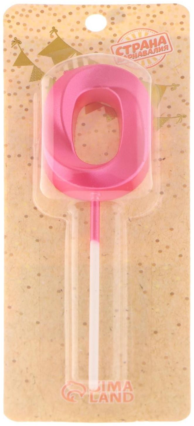 Свеча в торт на шпажке «Грань», цифра 