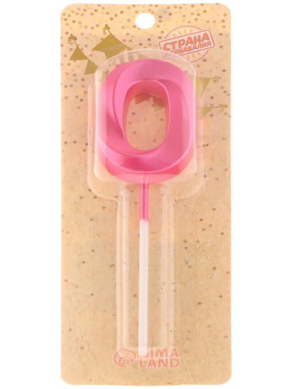 Свеча в торт на шпажке «Грань», цифра 