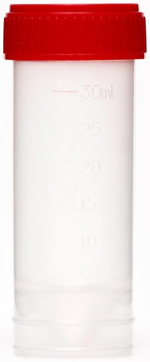 Контейнер для биоматериалов, стерильный, без шпателя, 30 мл