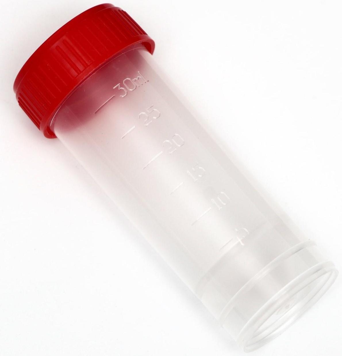 Контейнер для биоматериалов, стерильный, без шпателя, 30 мл