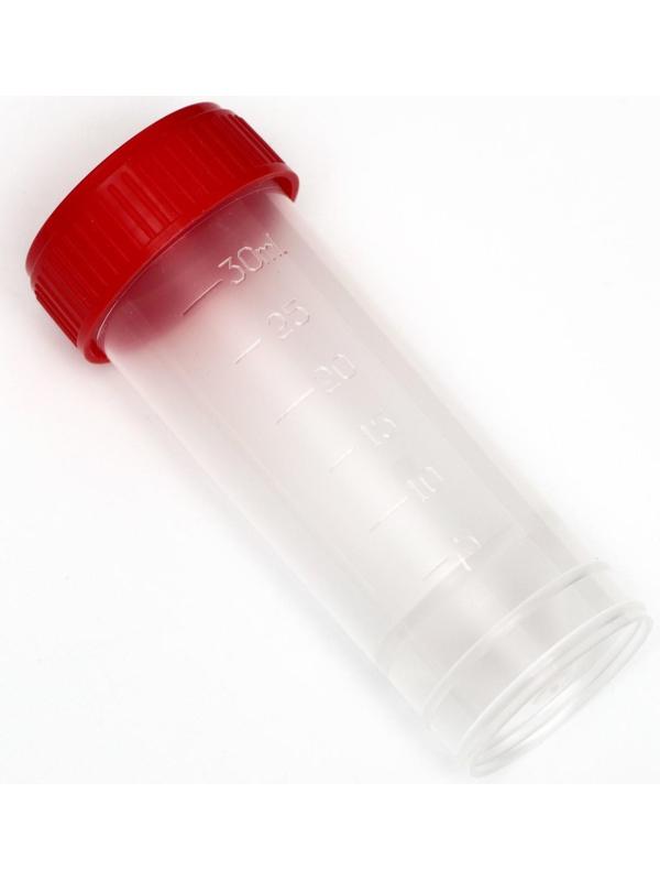 Контейнер для биоматериалов, стерильный, без шпателя, 30 мл