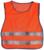 Жилет со светоотражающими полосами, детский, р. 30-34, 58х50 см, оранжевый