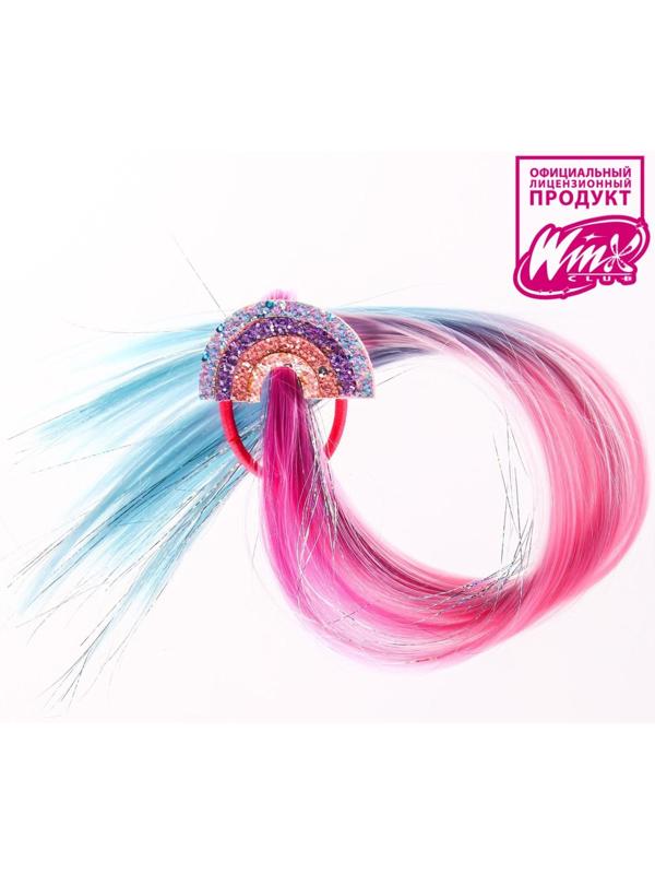 Прядь для волос МИКС радуга, сердечко, звездочка, WINX, 40 см