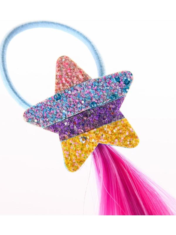 Прядь для волос МИКС радуга, сердечко, звездочка, WINX, 40 см