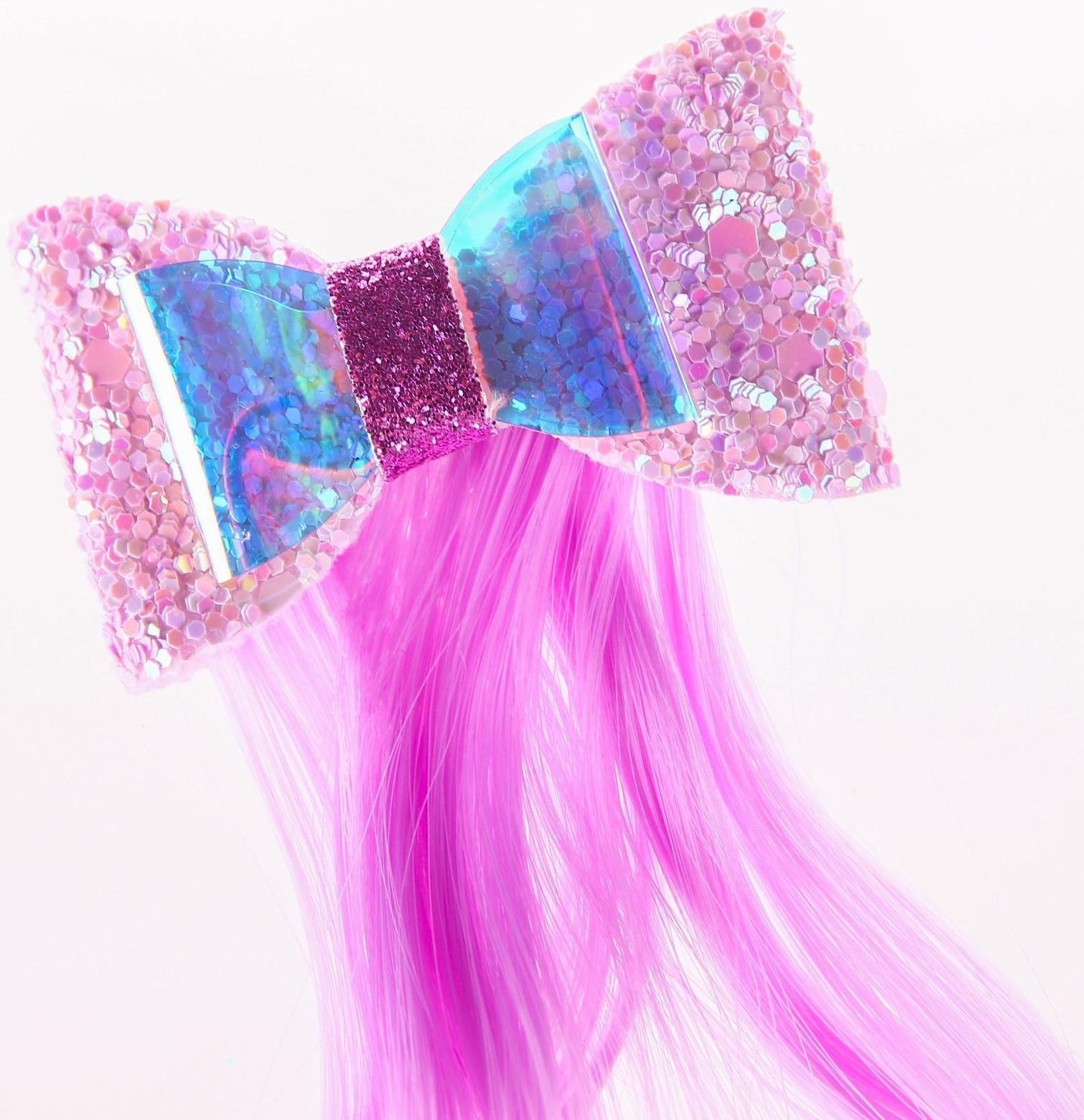 Прядь для волос МИКС бантик, WINX, 40 см