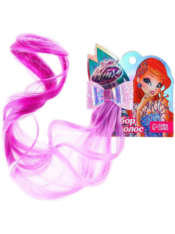 Прядь для волос МИКС бантик, WINX, 40 см