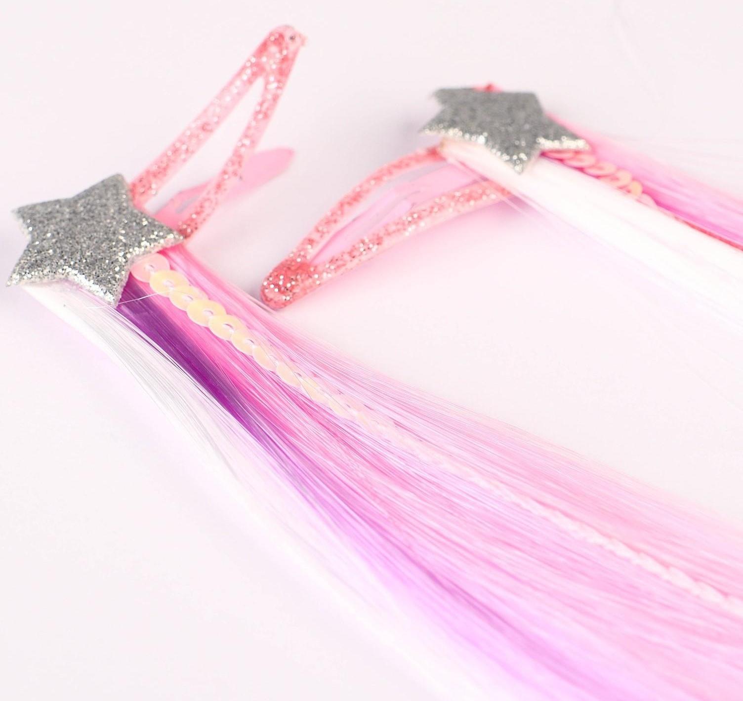 Набор прядей для волос на зажиме 